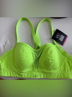 VSX Neon Yellow-Green High-Support Sports Bra